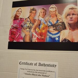 Alundra Blayze/Madusa Autographed Photo with COA